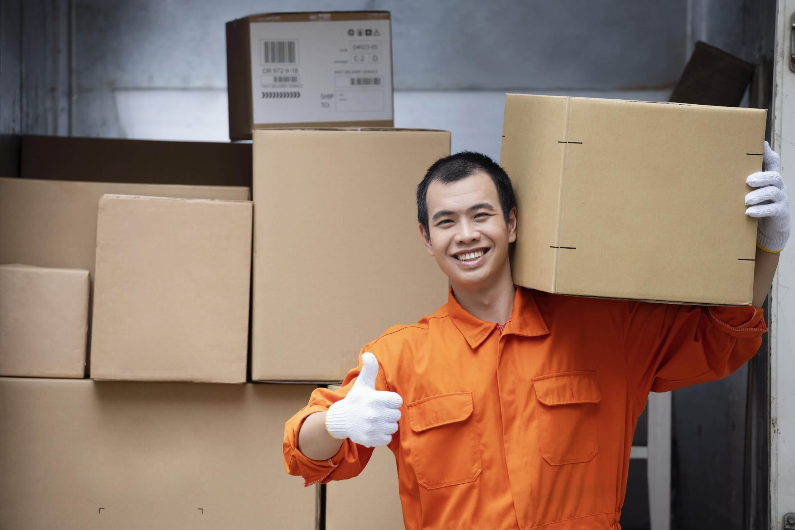 safety equipment working parcel freight logistcs 